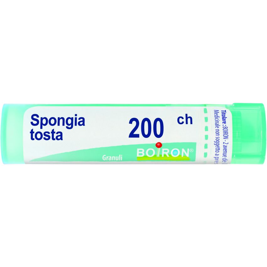 Boiron Spongia Tosta 200Ch - Granuli Omeopatici, Tubo da 4g
