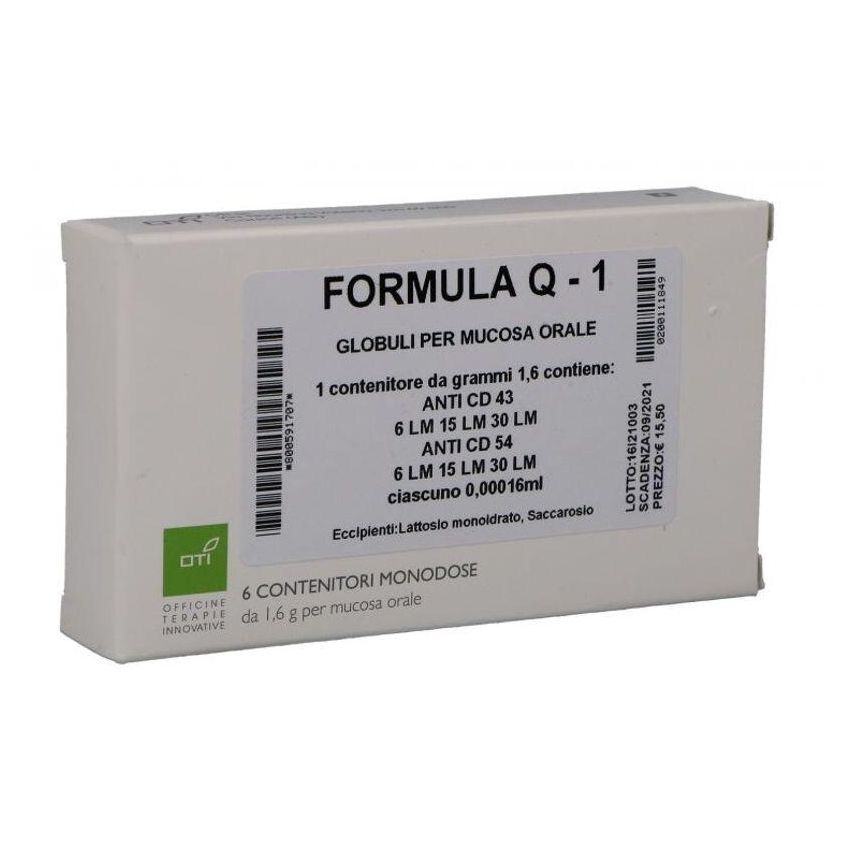 Oti Formula Q-1: Composto di 6 Fiale Globulari Potenziato