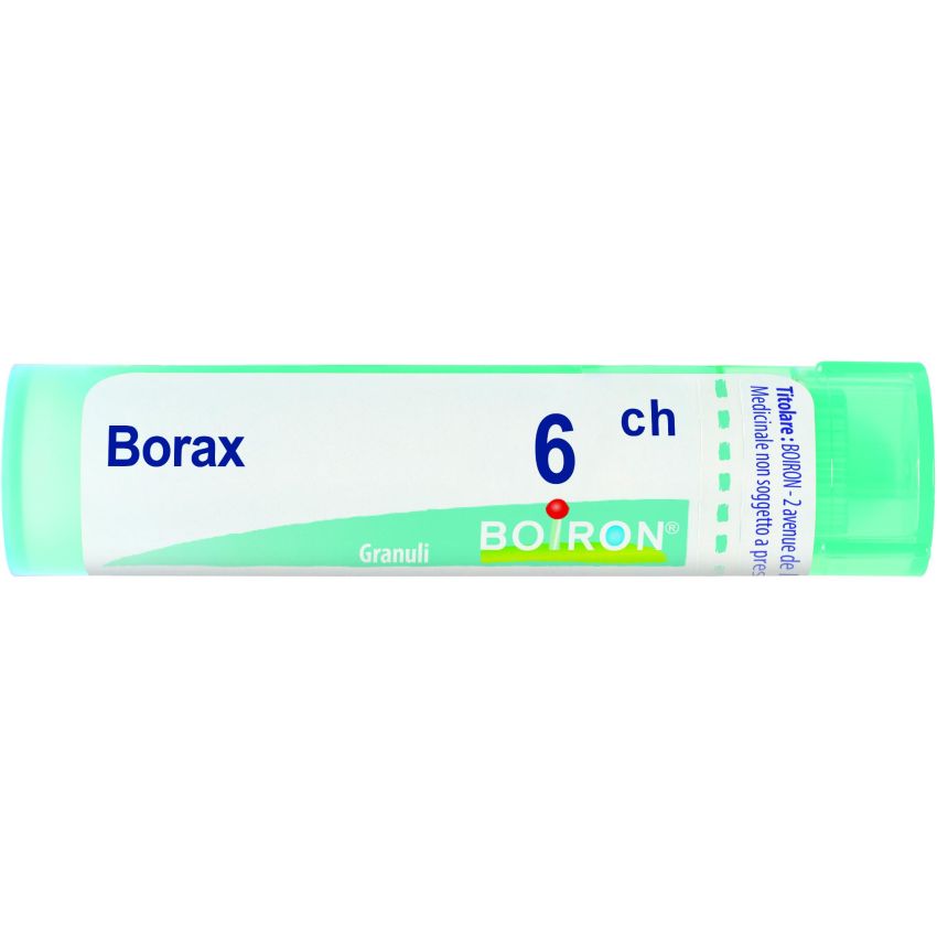 Boiron Borax 06CH - Granuli Homeopatici in Tubo da 4g