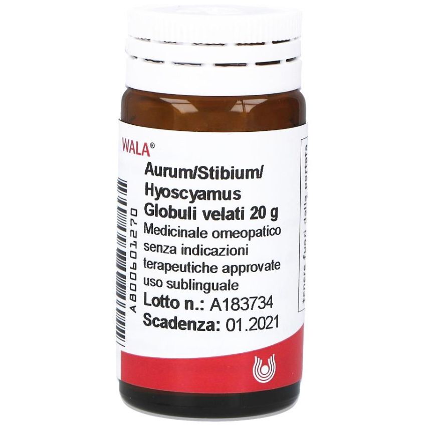 Wala Aurum Stibium Hyos Globuli Omeopatici, 20g