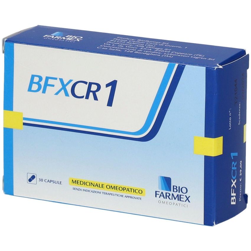 BFX CR1 Miglioramento della Salute, 500mg, Pacco da 30 Capsule