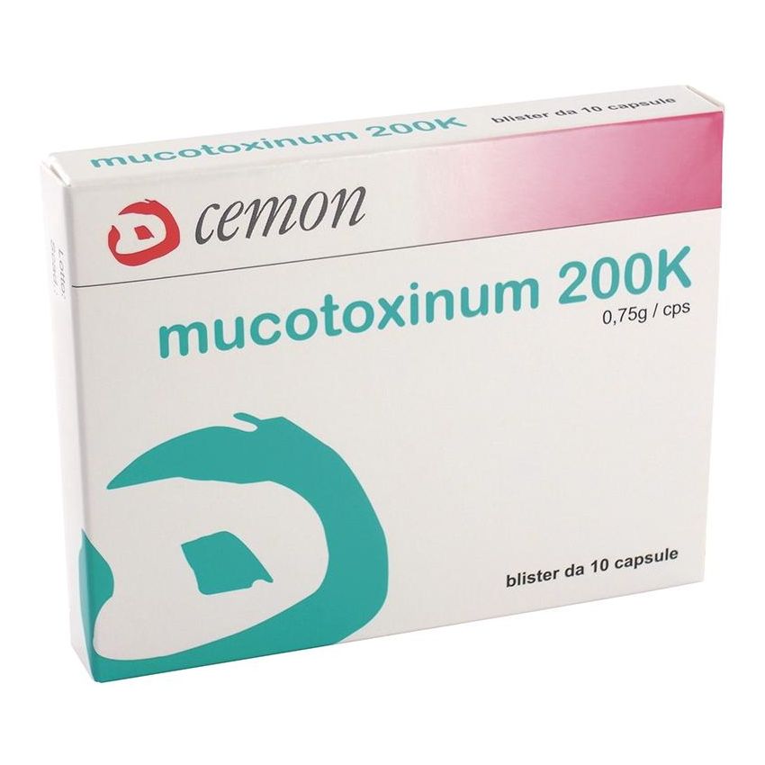 Cemon Mucotoxinum 200K - Pacchetto da 10 Capsule