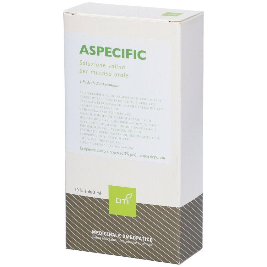 Oti Aspecific 20 Fiale Fisiologiche Composte - 2ml ciascuna