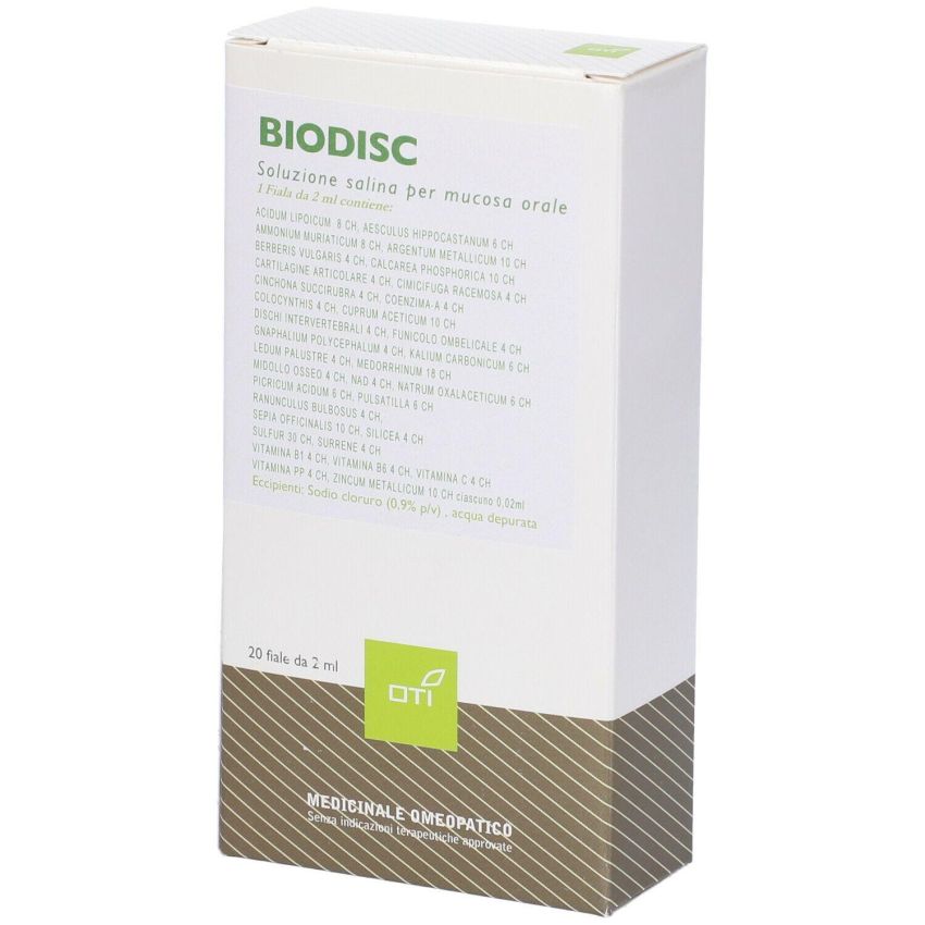 Oti Biodisc Composto - 20 Fiale Fisiologiche da 2ml