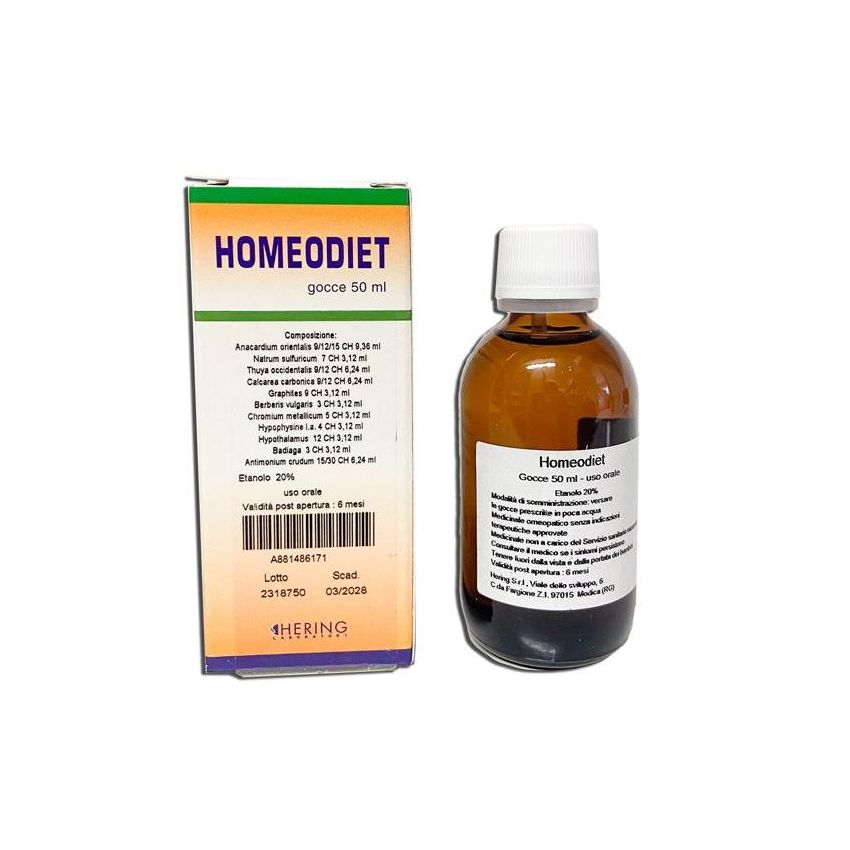 Gocce HomeoDiet da 50ml per il Benessere Naturale