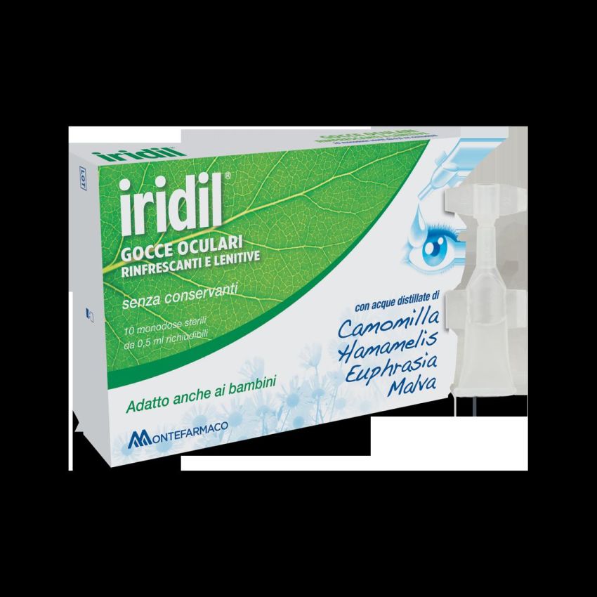 Gocce Oculari Iridil Monodose da 0.5ml - Confezione da 10