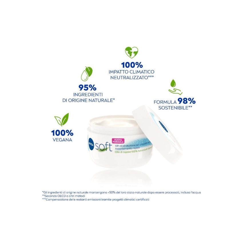 Nivea Soft Crema Multiuso Idratante e Rinfrescante, 300ml