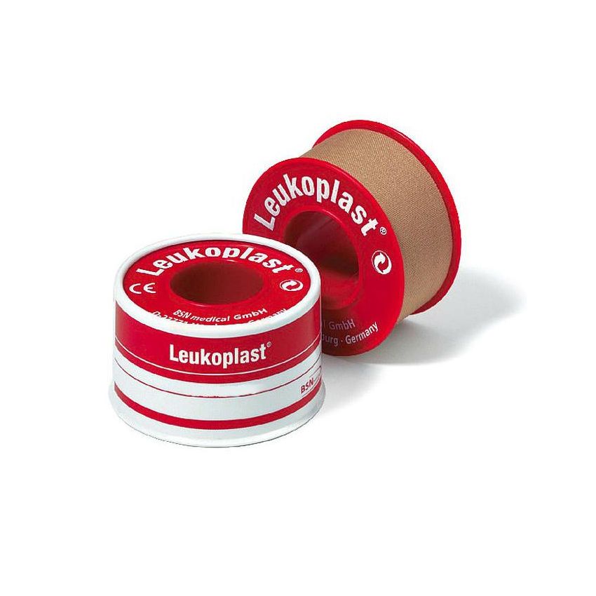 Cerotto Leukoplast in Pelle su Rocchetto - 5m x 1,25cm