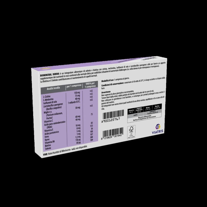 Biomineral Donna - Vitalità e Benessere, 30 Compresse