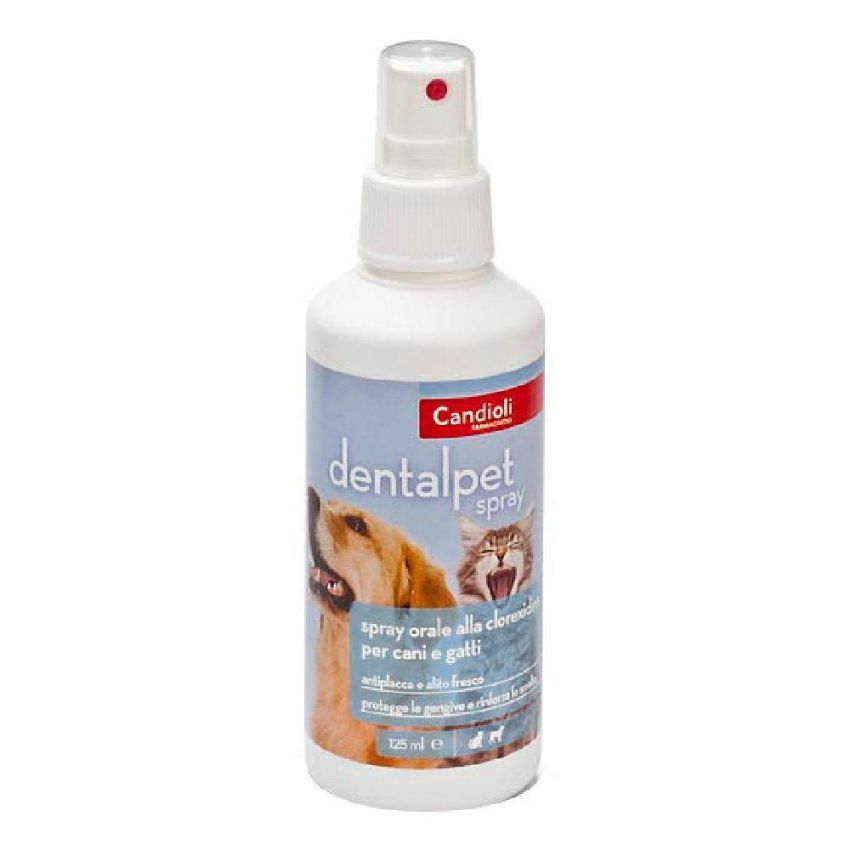 DentalPet Spray Orale per Igiene Dentale di Cani e Gatti - 125ml
