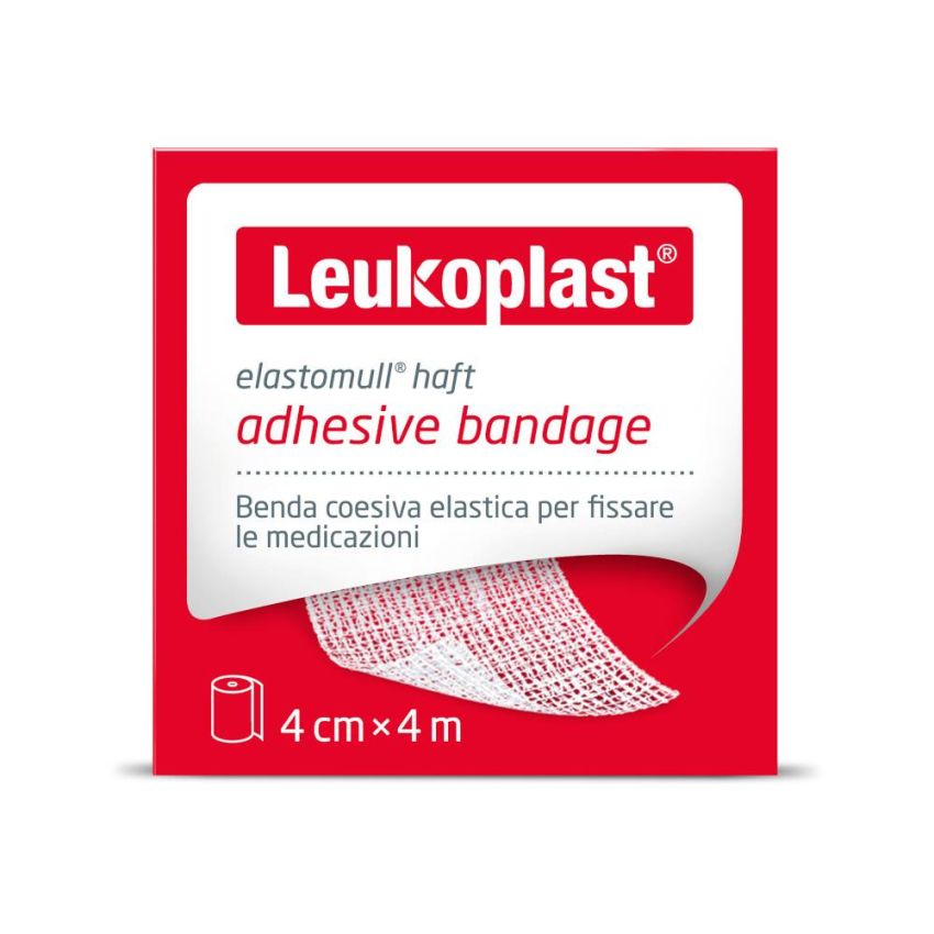 Benda Elastomull Haft Adesiva 4mx4cm - Confezione da 1 Pezzo