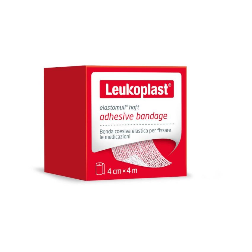 Benda Elastomull Haft Adesiva 4mx4cm - Confezione da 1 Pezzo