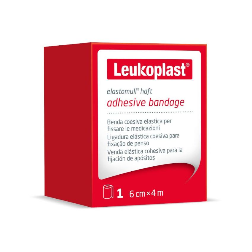 Benda Elastomull Haft 4m x 6cm, Confezione da 1 Pezzo