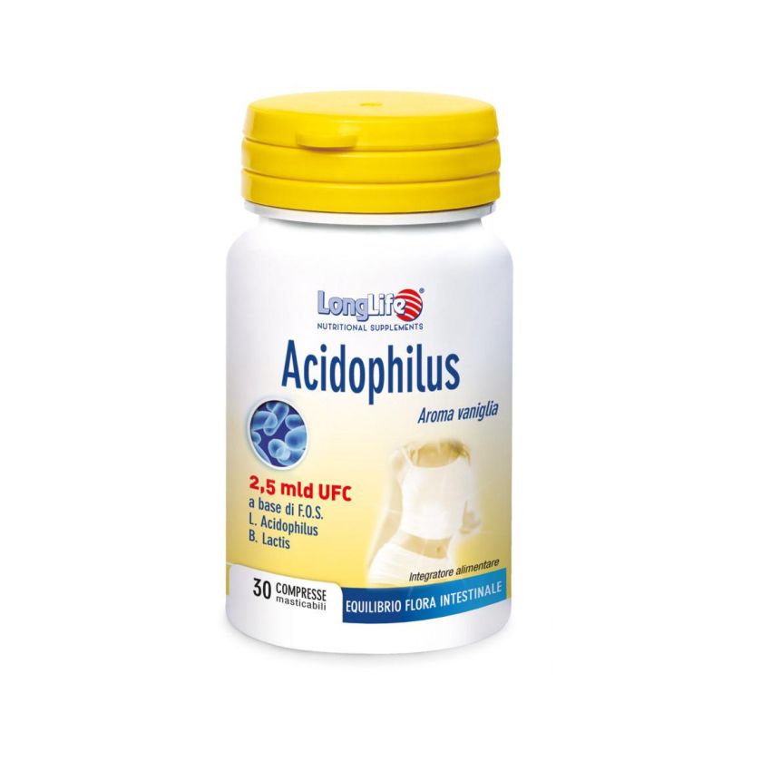 Masticabili Tavolette Acidophilus Longlife - Confezione da 30