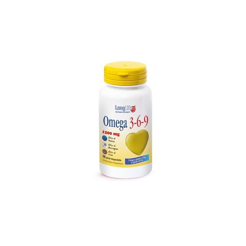 Omega 3-6-9 Longlife Supplemento - Confezione da 50 Perle
