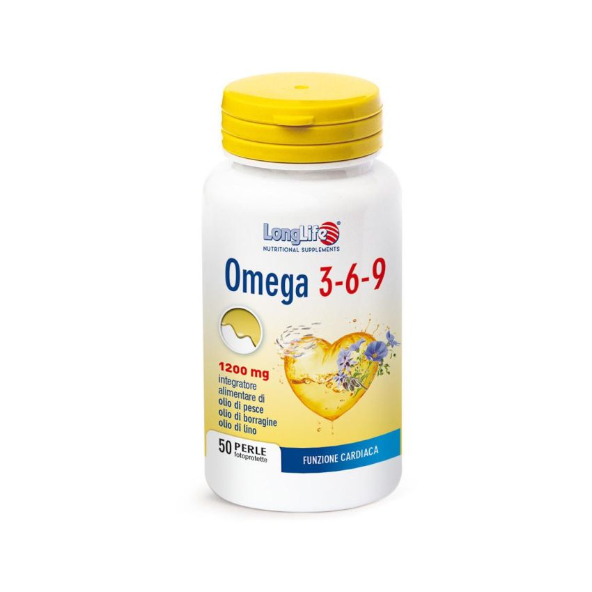 Omega 3-6-9 Longlife Supplemento - Confezione da 50 Perle