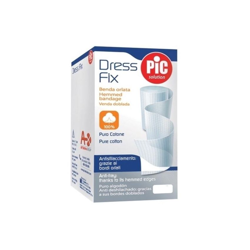 Pic Benda Dress Fix in Garza Idrofila Orlata, 7x500cm