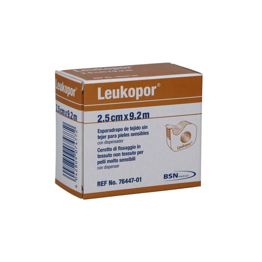 Leukopor Cerotto Ipoallergenico TNT 2,5x920cm con Dispenser