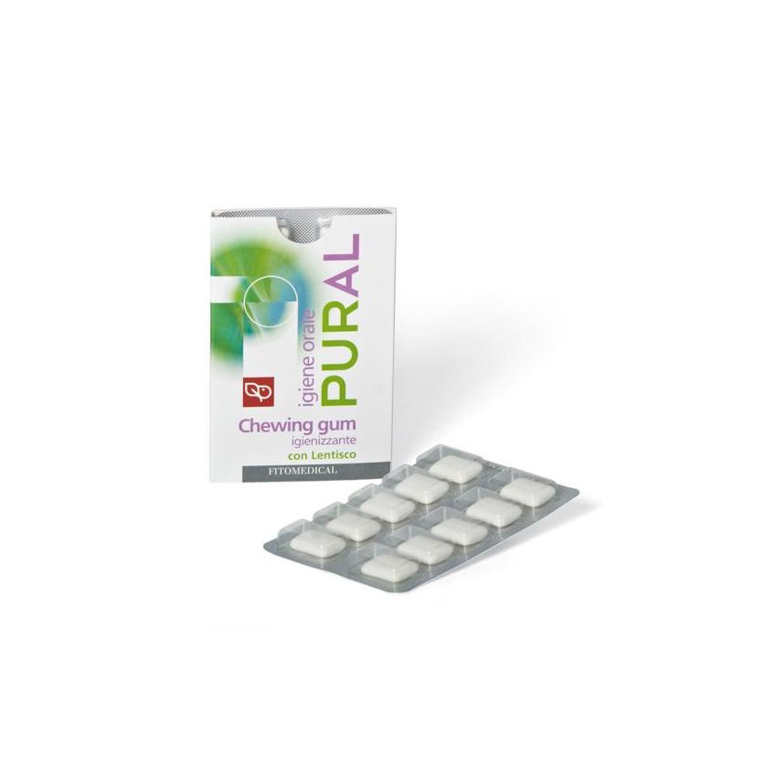 Pural Chewing Gum Senza Zucchero, Confezione da 14g