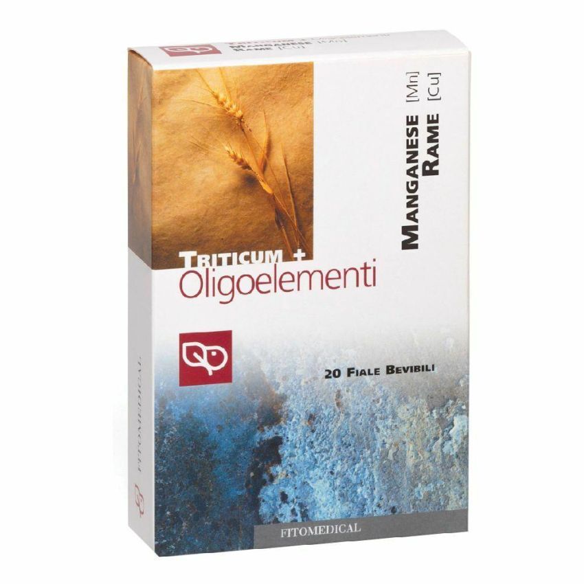 Triticum+ con Oligoelementi Manganese e Rame, Flaconcini da 2ml - Confezione da 20 Pezzi
