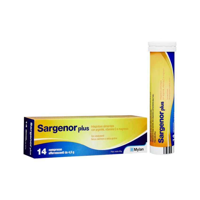Sargenor Plus con Integratore di Vitamina C - 14 Compresse
