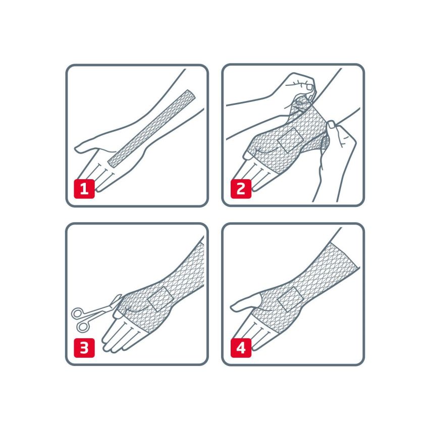 Elastofix Benda Elastica di Fissaggio per Mano, Polso e Braccio - 2,5m