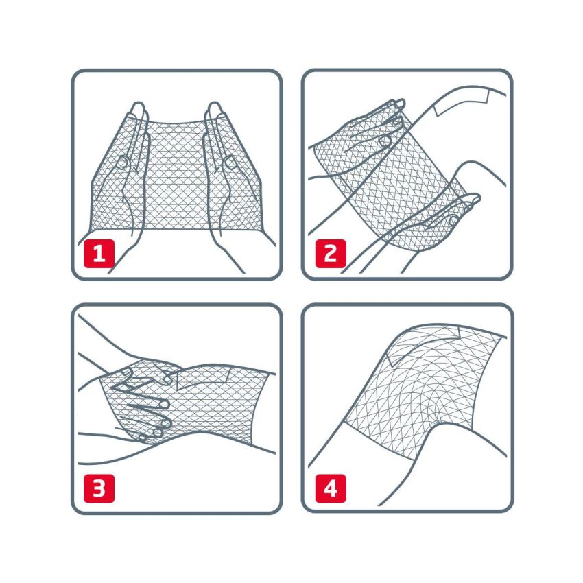 Benda Elastofix di Sostegno e Fissaggio per Ginocchio e Coscia, 250cm