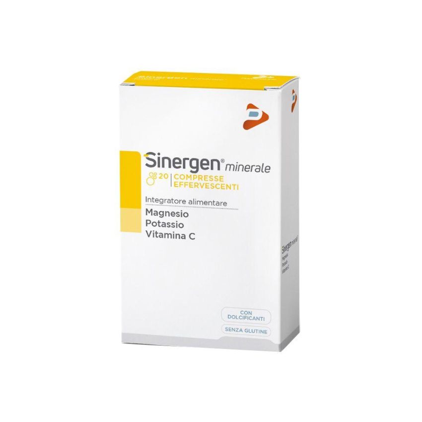 Compresse Effervescenti Sinergen con Magnesio, Potassio e Vitamina C - 20 compresse