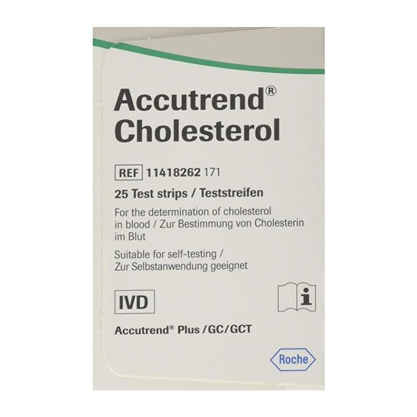 Accutrend Kit Test Colesterolo Totale - 25 Pezzi