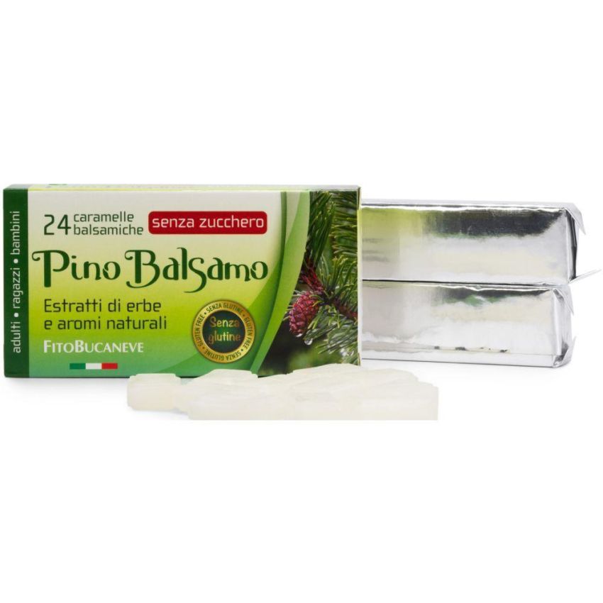 Caramelle al Pino con Aspartame, Confezione da 24 Tavolette