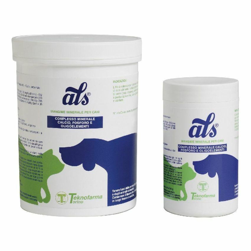 Als Flacone da 500g di Mangime Minerale per Cani