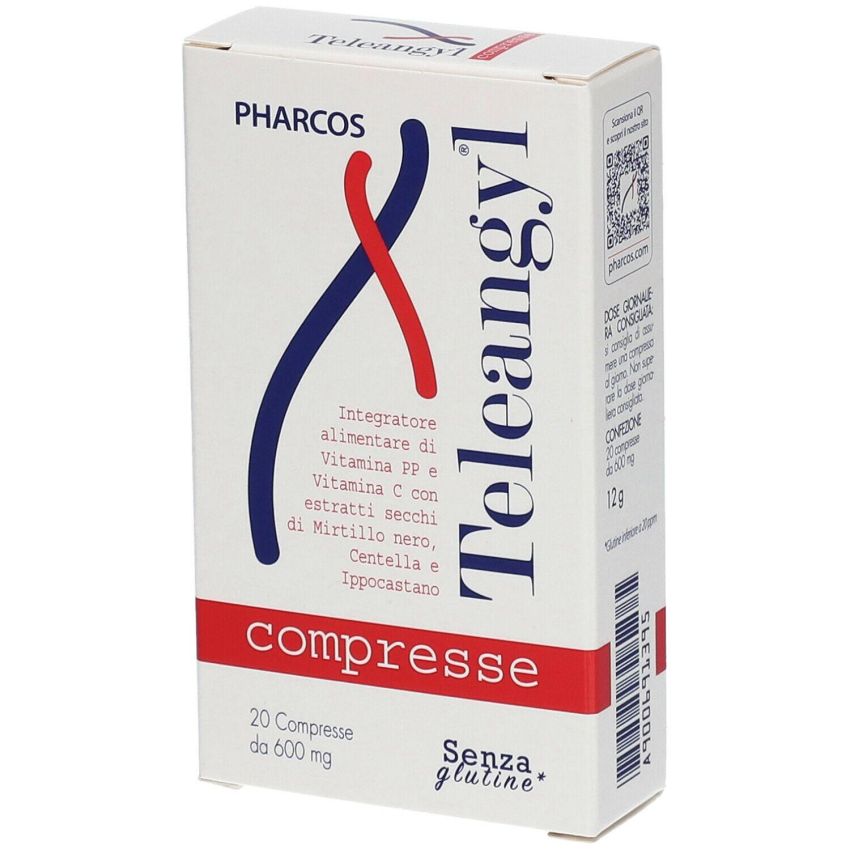 Pharcos Teleangyl Compresse per Salute Vascolare, 20 Pezzi