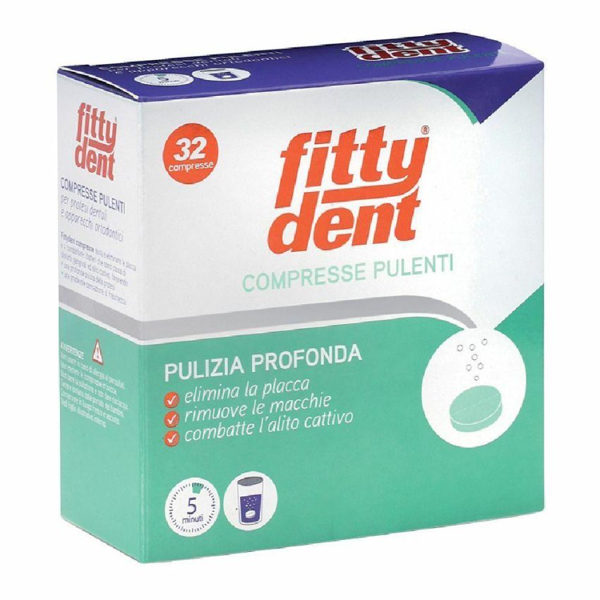 Fittydent Comprex - 32 Compresse Adesive per Dentiere