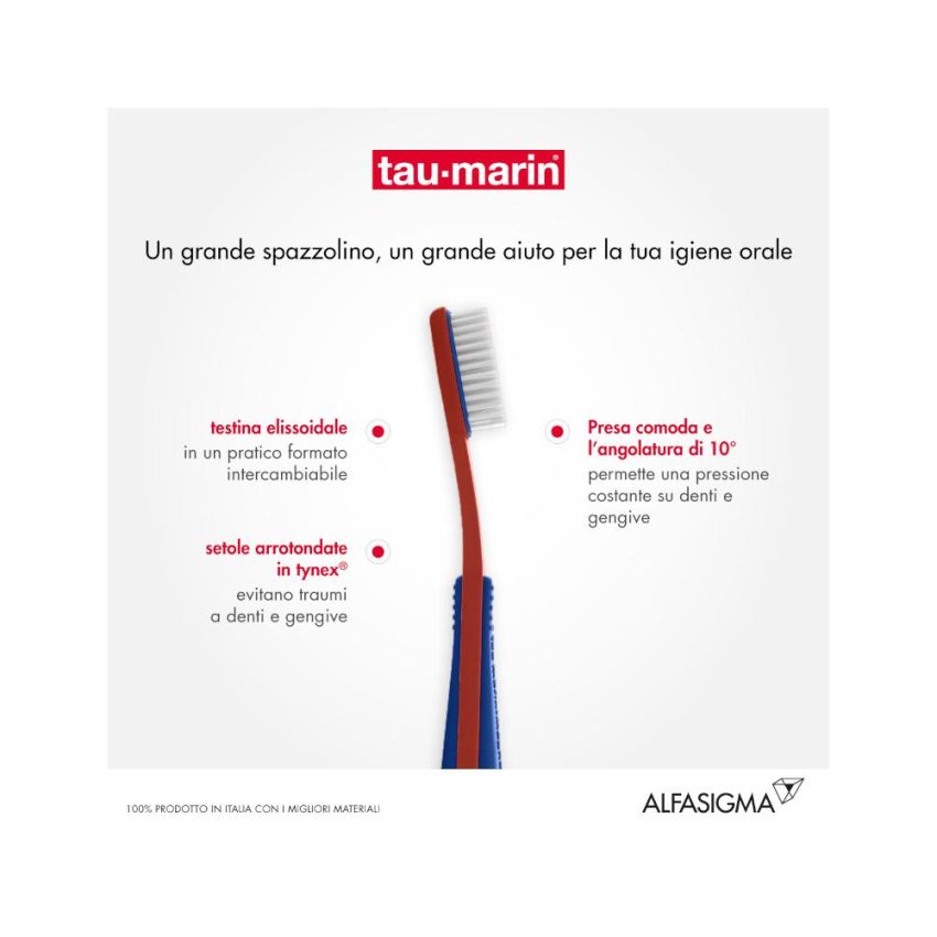 Spazzolino Taumarin Magnum Morbido con Testina Intercambiabile - Colori Assortiti
