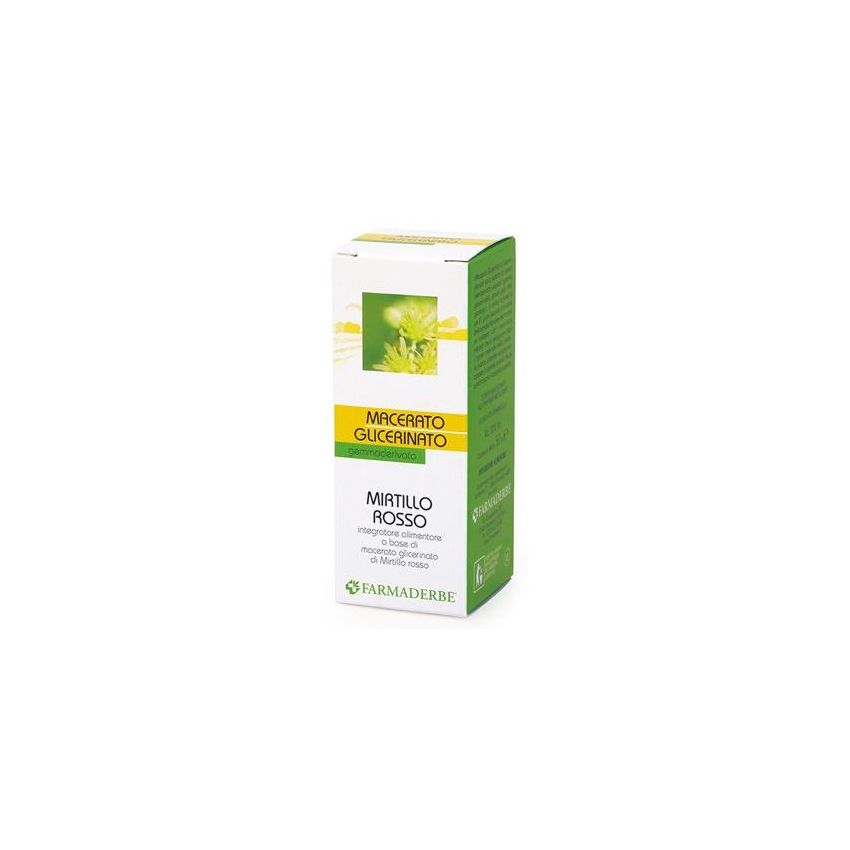 Farmaderbe Mirtillo - Estratto Naturale di Mirtilli Rossi, 50ml