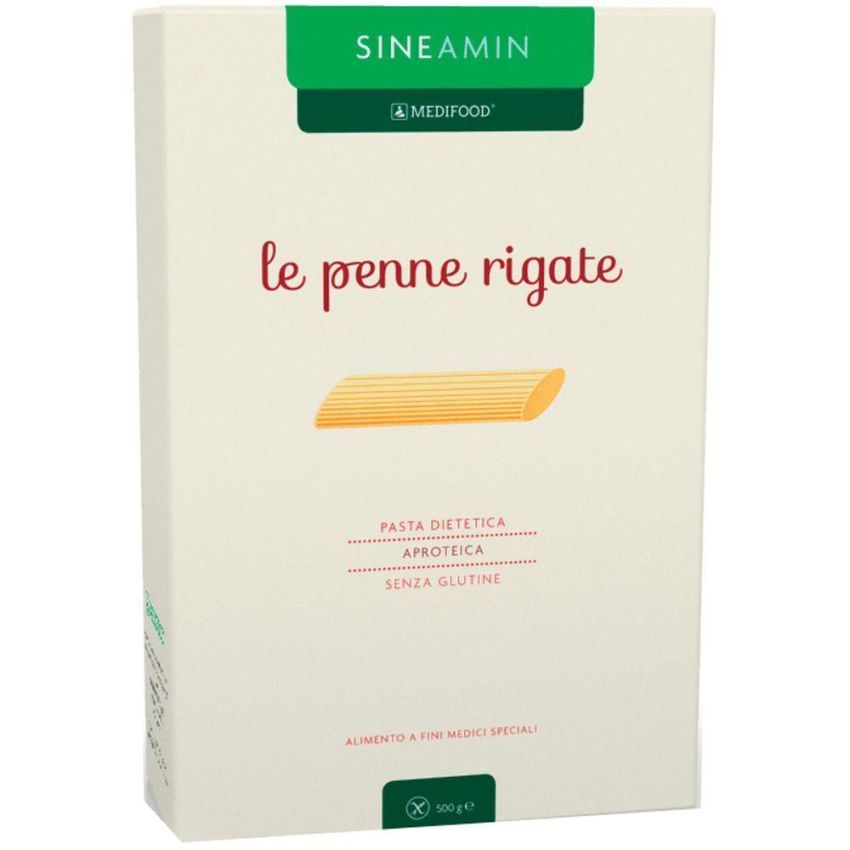 Penne Rigate Sineamin Aproteiche e Senza Glutine, 500g