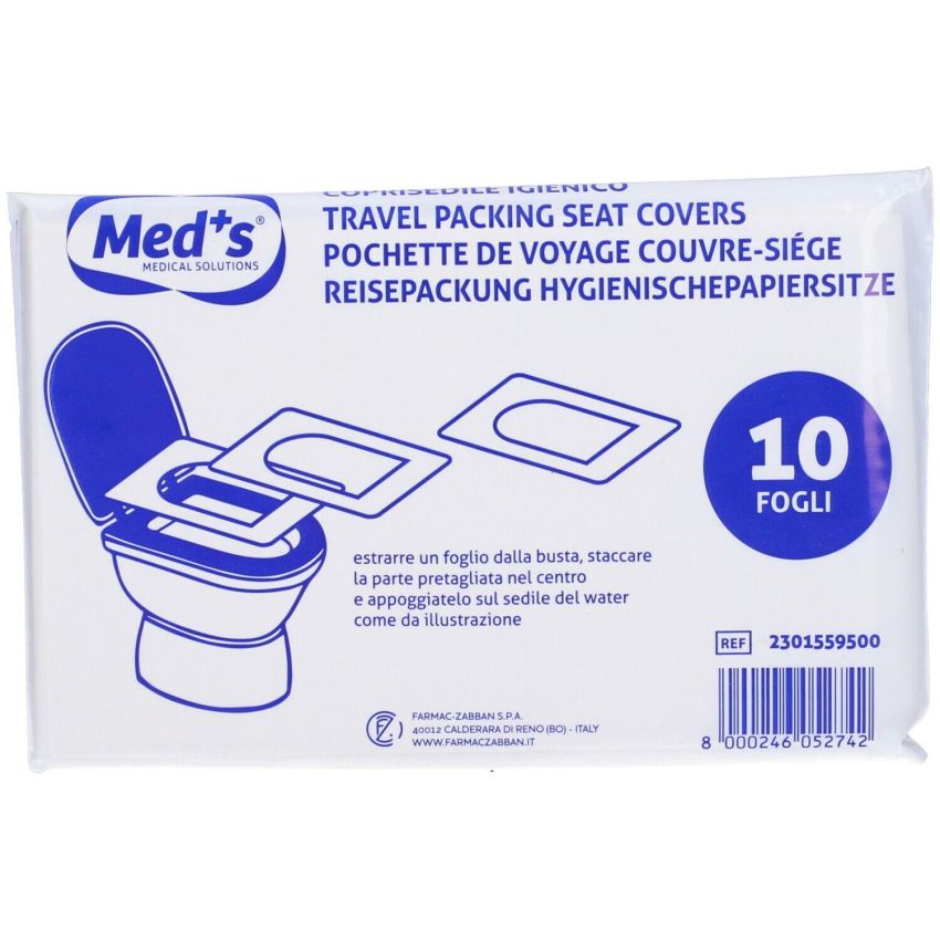 Farmac Zabban - Fogli Copriwater Monouso da Viaggio - Pacchetto da 10