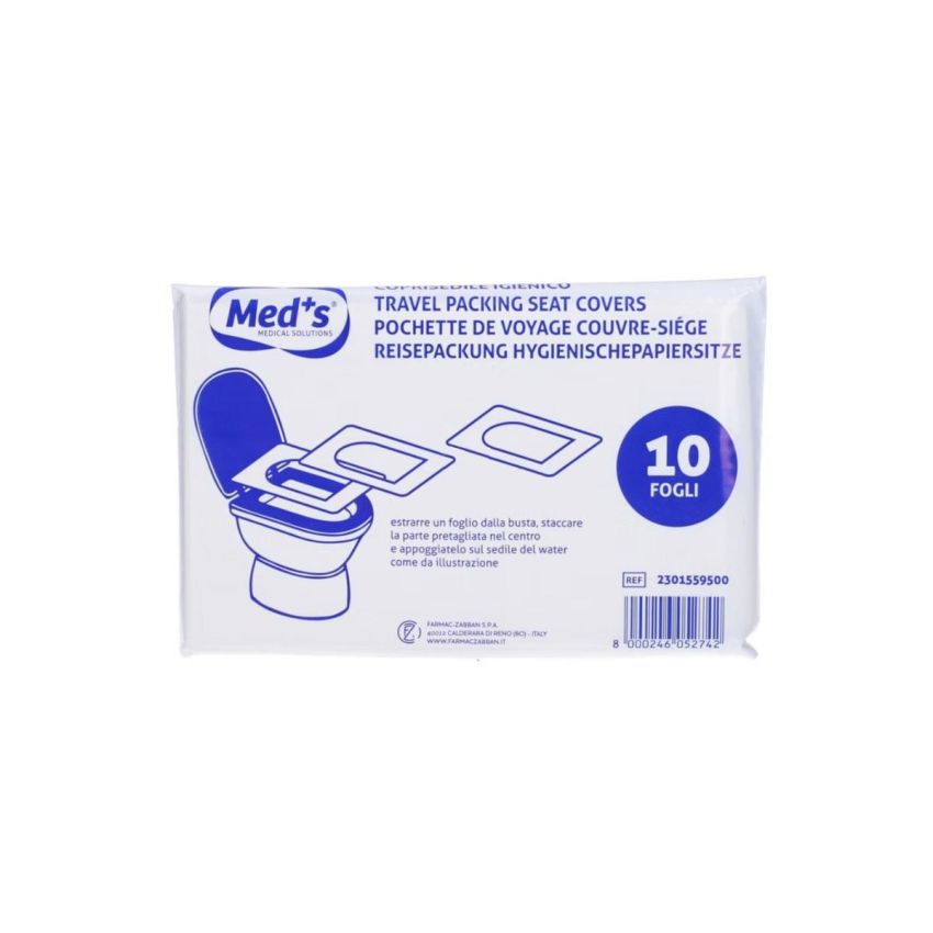 Farmac Zabban - Fogli Copriwater Monouso da Viaggio - Pacchetto da 10