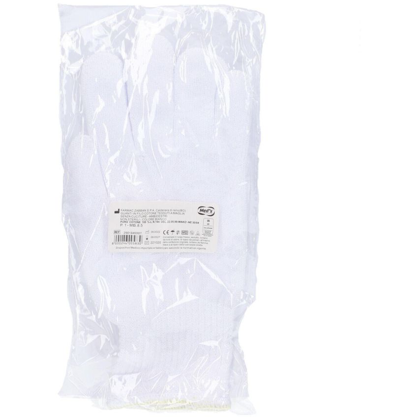 Guanto in Cotone Bianco di Alta Qualità - Misura 8,5