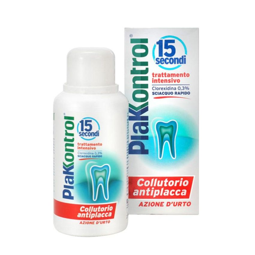 Plakkontrol Collutorio Effetto Rapido 15 Secondi - 250ml