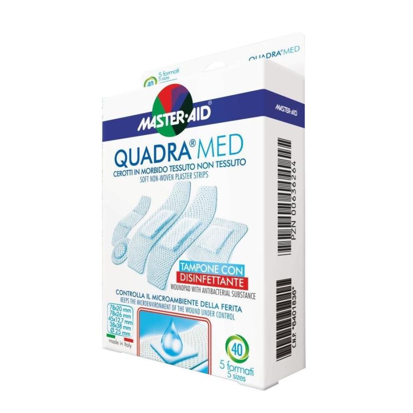 Quadramed 40 Cerotti Dermoattivi per la Cura della Pelle