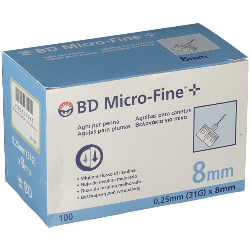 Set di 100 Aghi BD Microfine G31 da 8mm