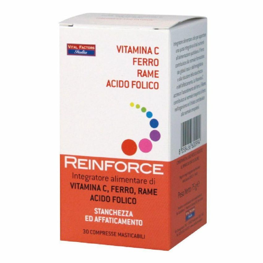 Potenziatore Multivitaminico con Ferro, Vitamina C, Rame e Acido Folico