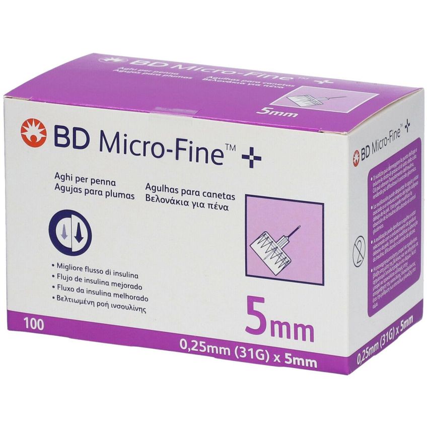 BD Microfine Ago G31 da 5mm - Confezione da 100 Pezzi