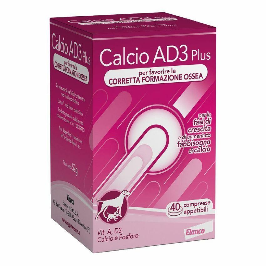 Neo Calcio AD3 - Suplemento Solubile di Calcio e Vitamina per Cani - 200g