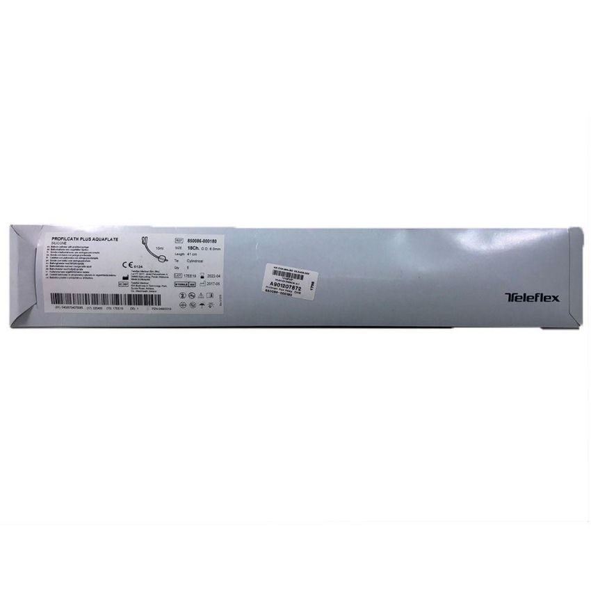 ProFilCath Plus Catetere Vescicale in Silicone Scanalato a 2 Vie, CH18, 31 cm