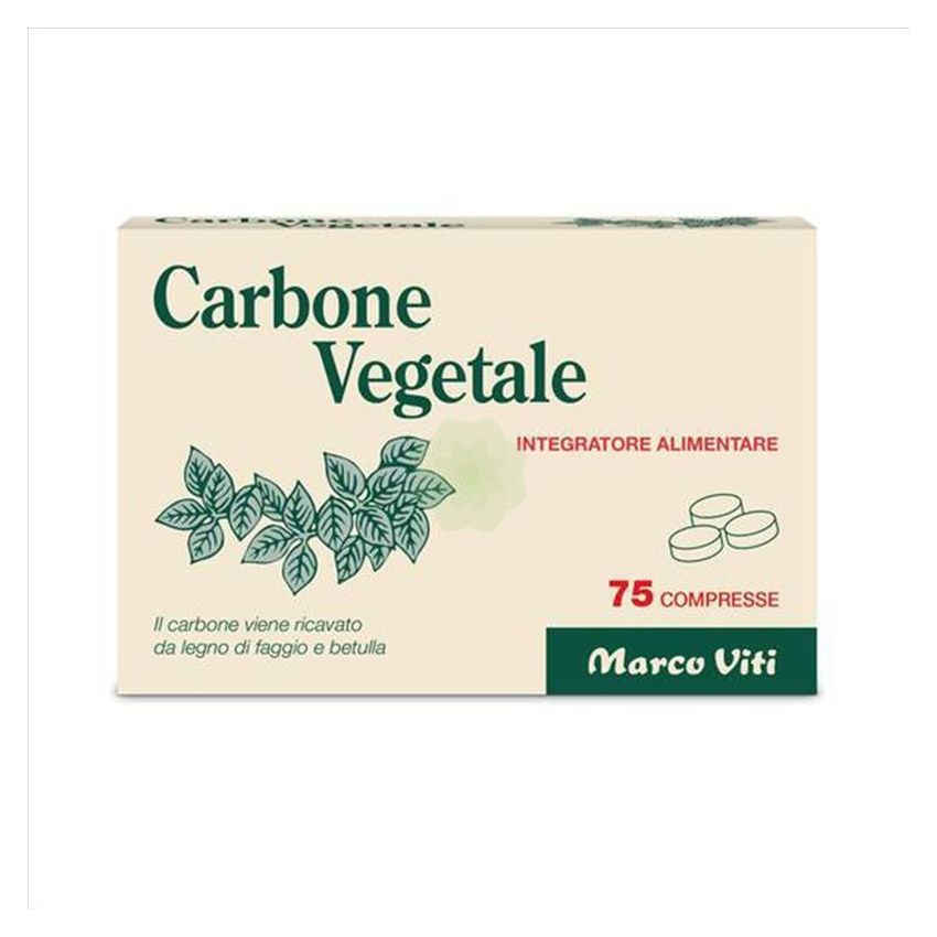 Marco Viti - Compresse di Carbone Vegetale, 75 Pezzi