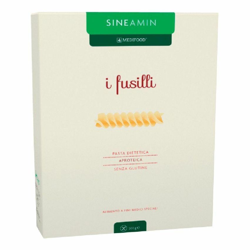Sineamin Fusilli Pasta Senza Glutine e Aproteica, 500g
