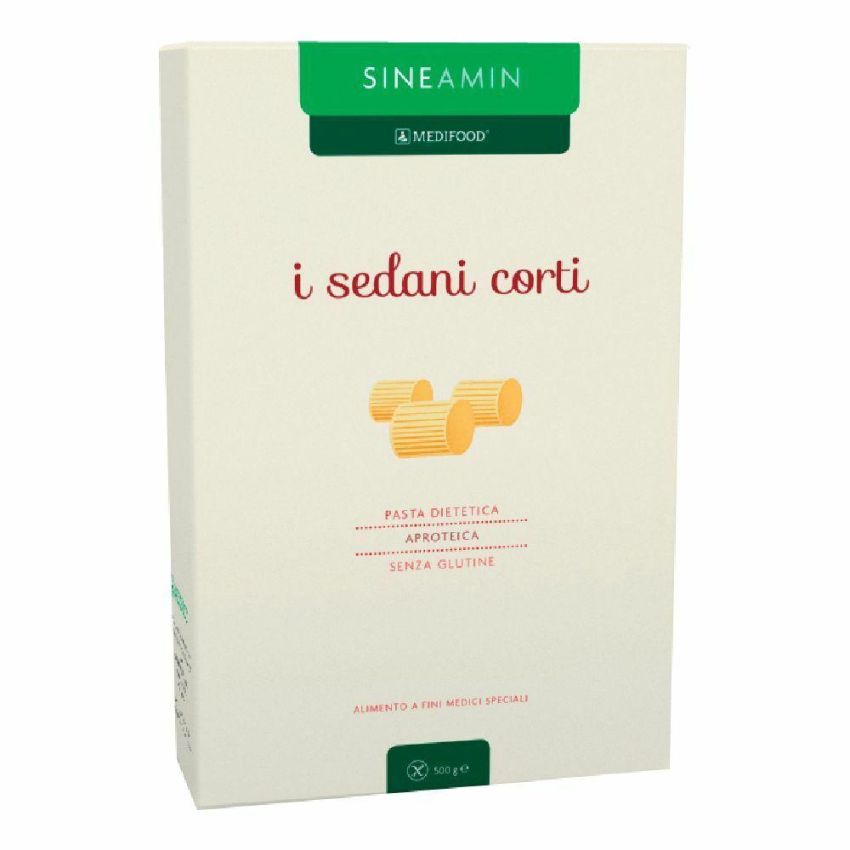 Sineamin Pasta Corta Sedani Aproteica e Senza Glutine 500g