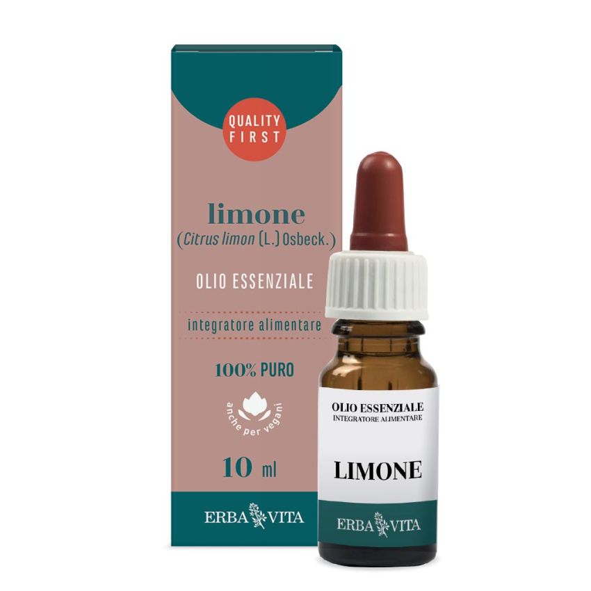 Olio Essenziale Extra di Limone Erba Vita - 10ml